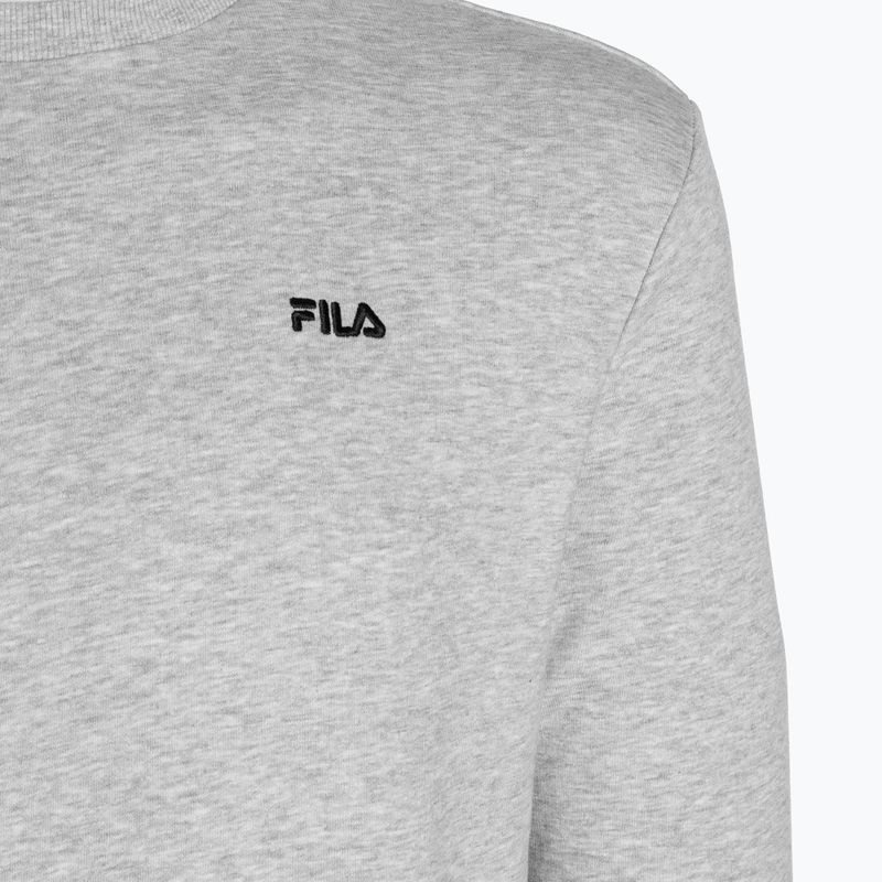 FILA Brustem Crew Felpa da uomo grigio chiaro melange 6