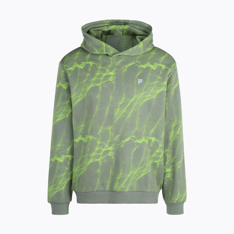 FILA felpa Redford AOP Hoody uomo verde gelsomino mars aop 5