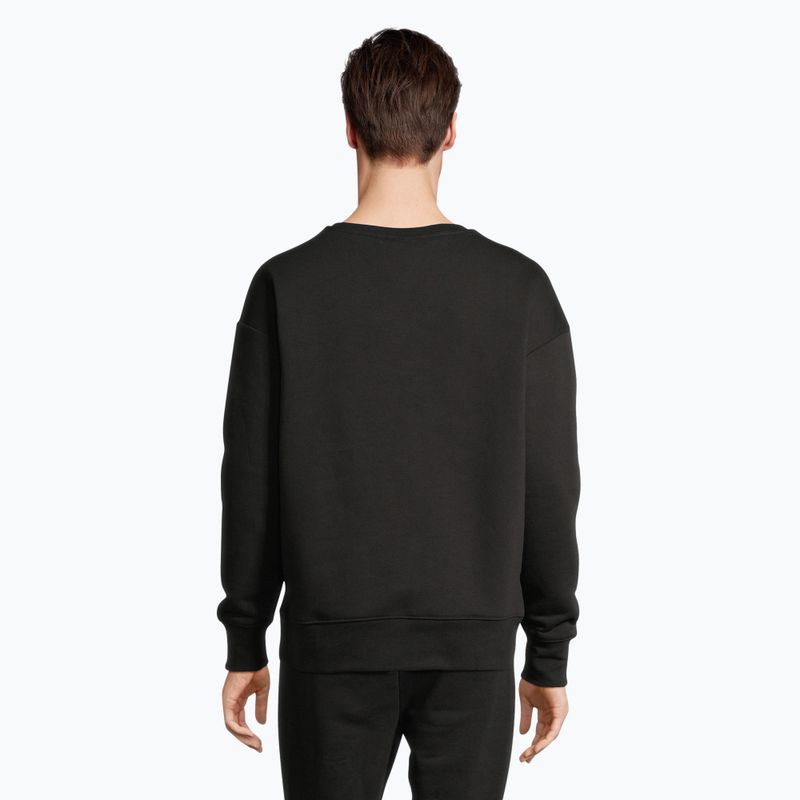 Felpa uomo FILA Brand Loose Fit Crew nero 3