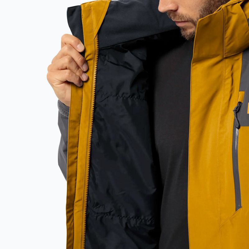 Giacca Jack Wolfskin 3 in 1 da uomo Jasper 2L curry 4