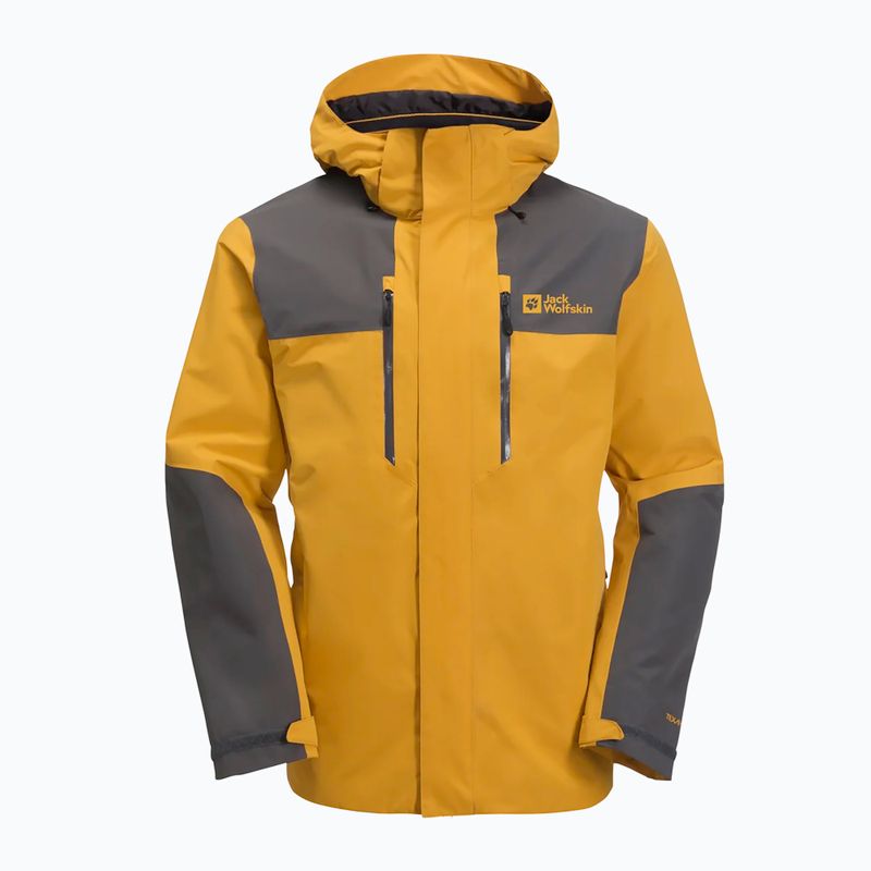 Giacca Jack Wolfskin 3 in 1 da uomo Jasper 2L curry 6