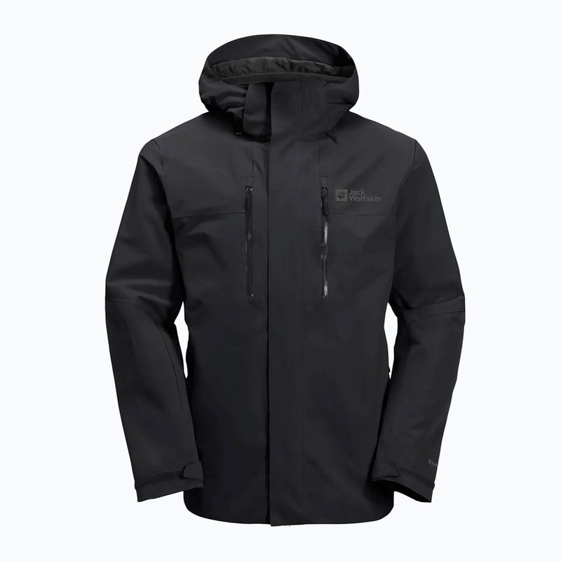 Giacca Jack Wolfskin 3-in-1 da uomo Jasper 2L nero 6