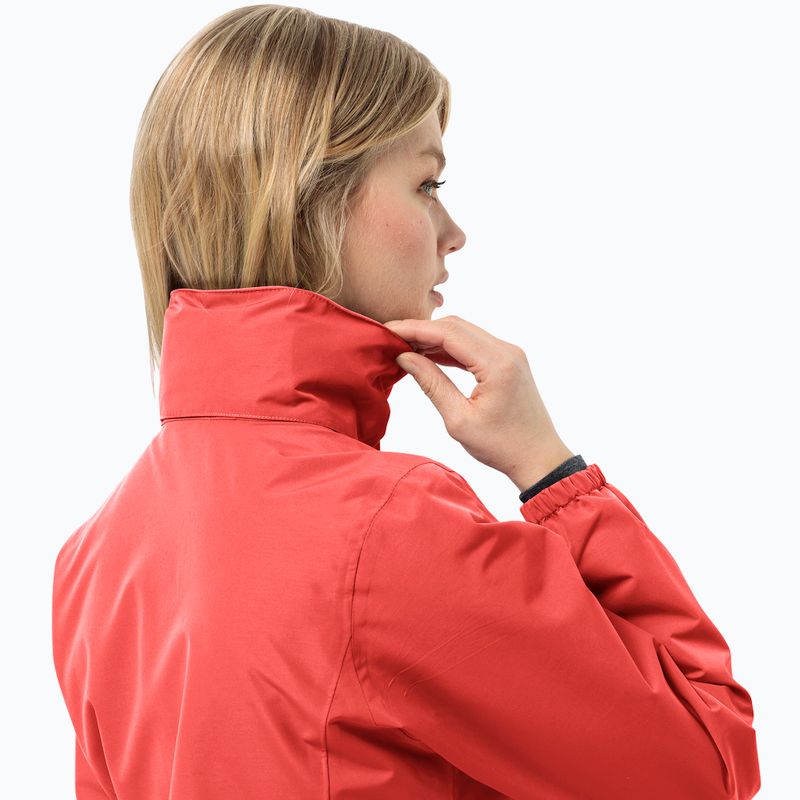 Jack Wolfskin Stormy Point 2L, giacca da pioggia da donna rosso vivo 3