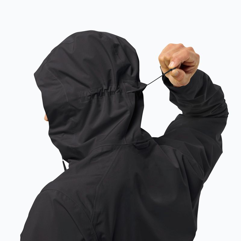 Giacca antipioggia da uomo Jack Wolfskin Highest Peak 3L nera 7