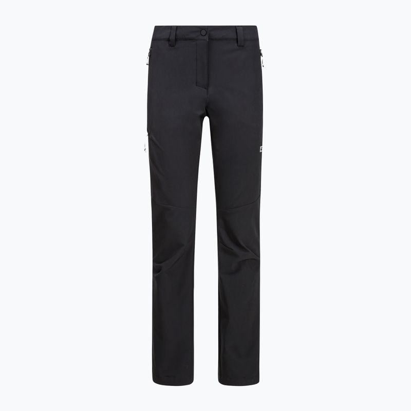 Pantaloni softshell Jack Wolfskin da donna Holdsteig nero 6