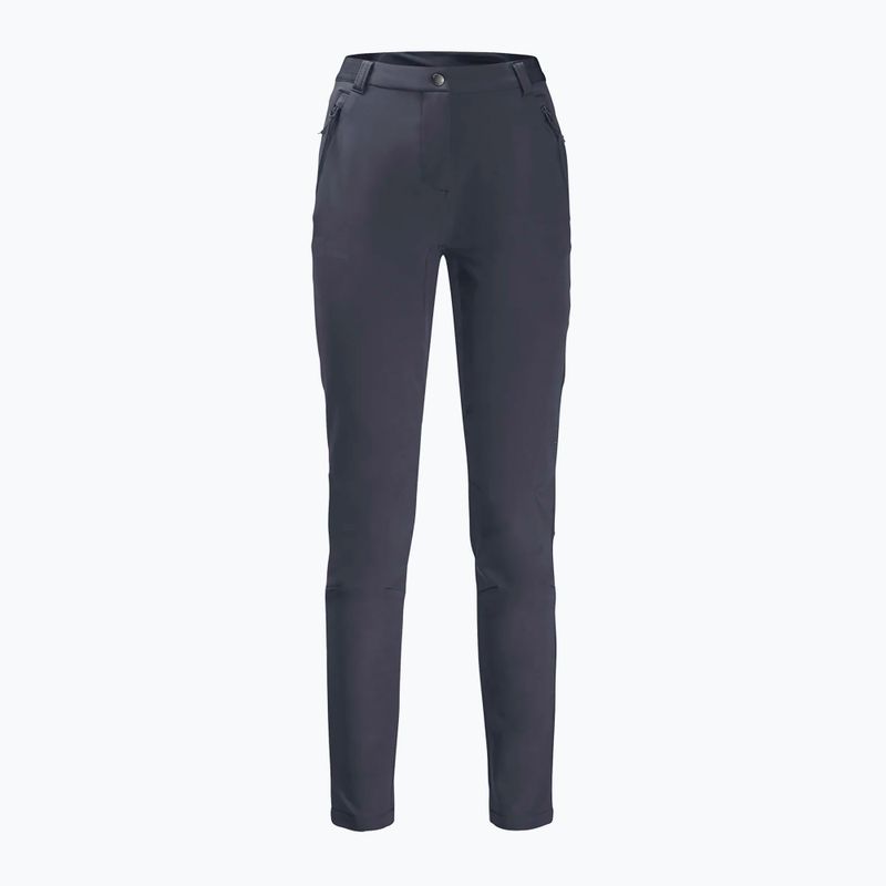 Pantaloni softshell Jack Wolfskin da donna Geigelstein Slim grafite 6