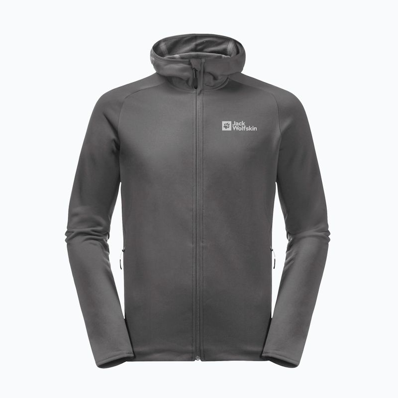Felpa in pile da uomo Jack Wolfskin Baiselberg con cappuccio Fz 5