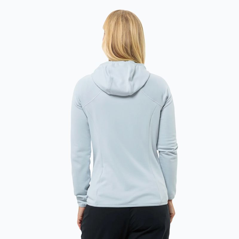 Felpa in pile da donna Jack Wolfskin Kolbenberg Hooded Fz soft blue 2