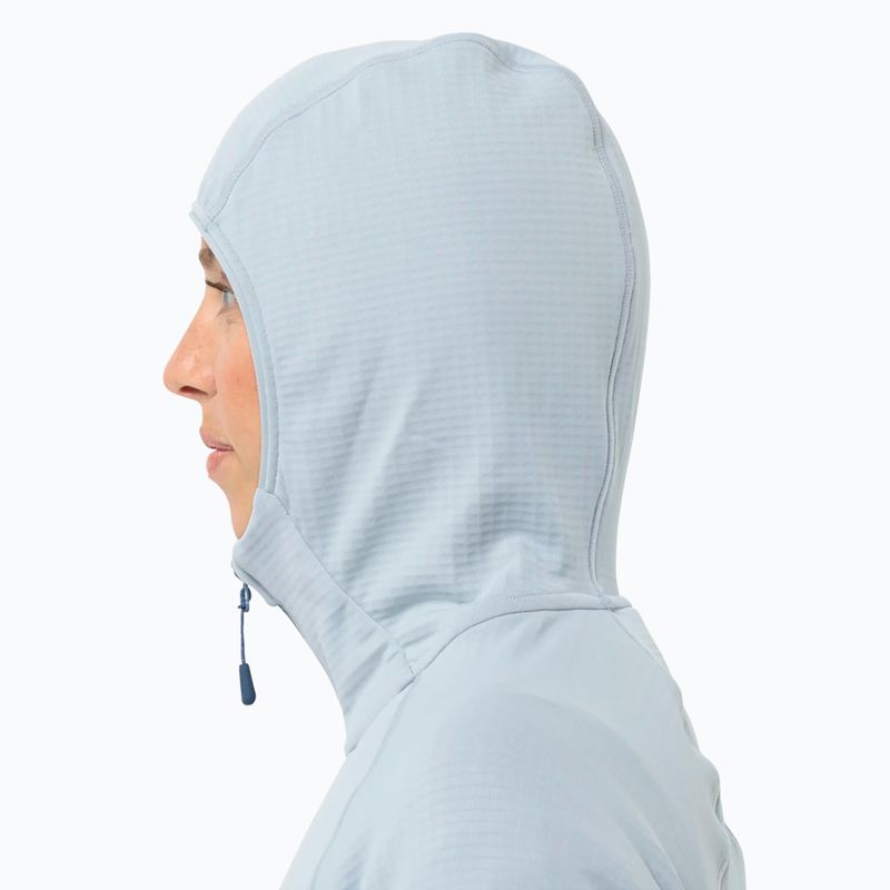 Felpa in pile da donna Jack Wolfskin Kolbenberg Hooded Fz soft blue 3