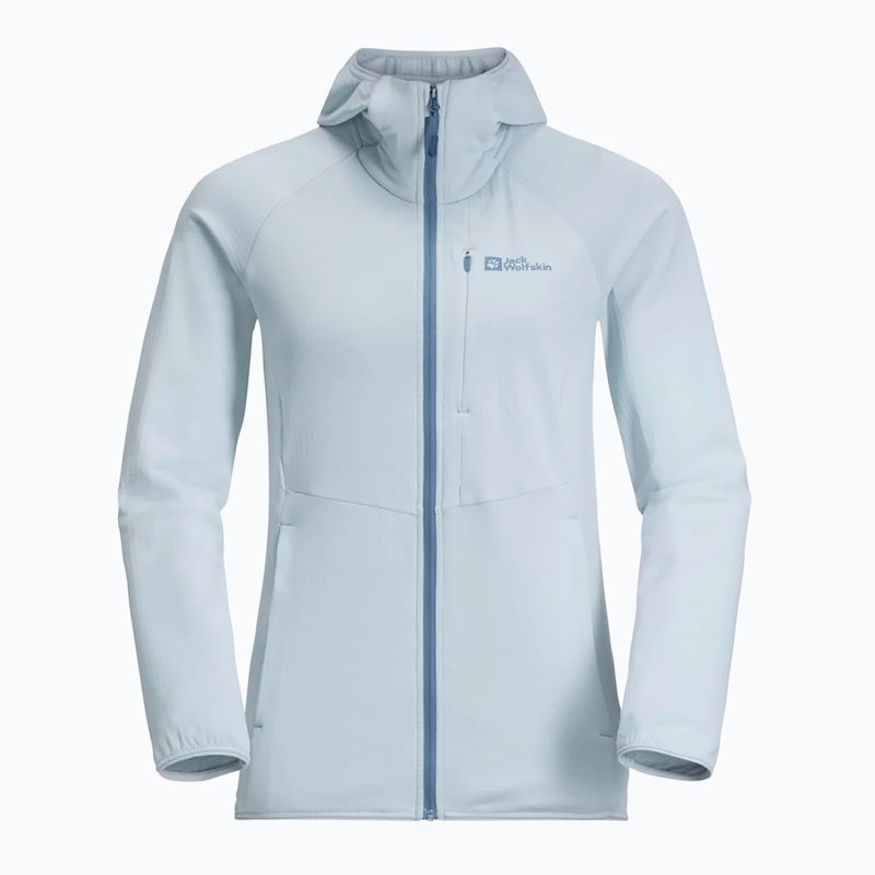 Felpa in pile da donna Jack Wolfskin Kolbenberg Hooded Fz soft blue 7