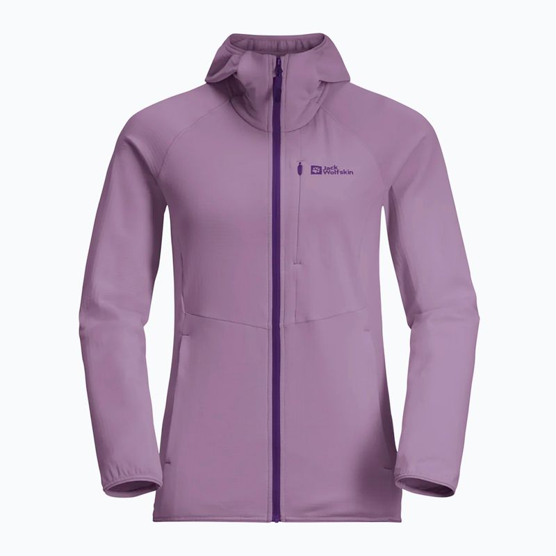 Felpa in pile da donna Jack Wolfskin Kolbenberg Hooded Fz velluto 7