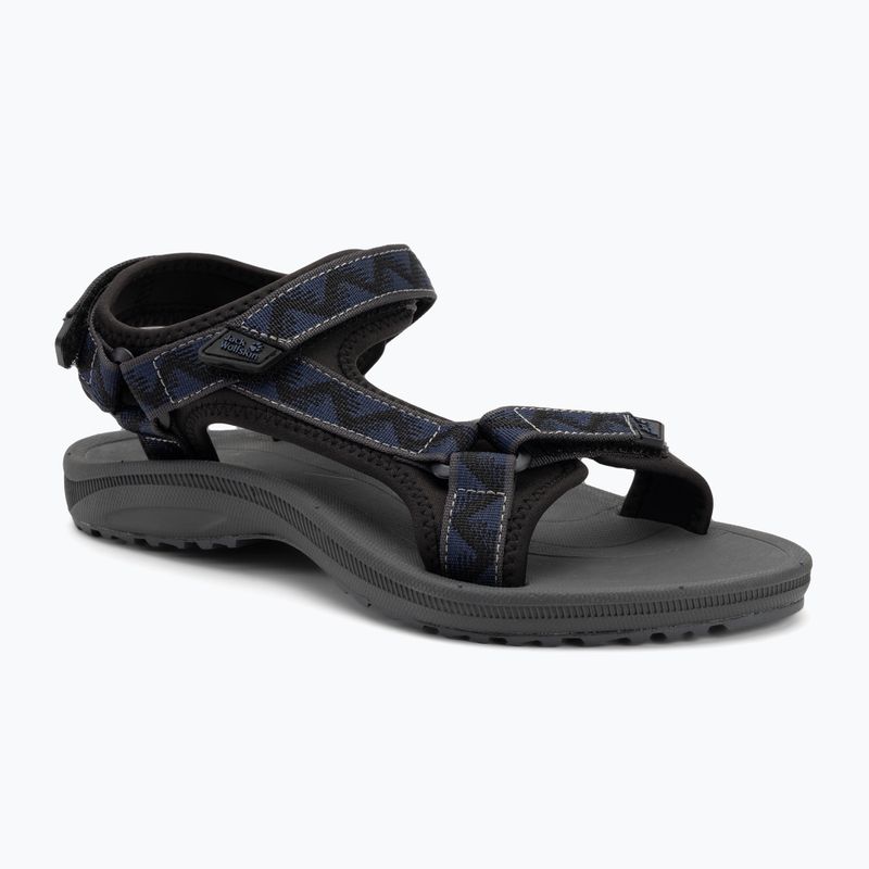 Jack Wolfskin sandali da uomo Wave Breaker nero blu notte
