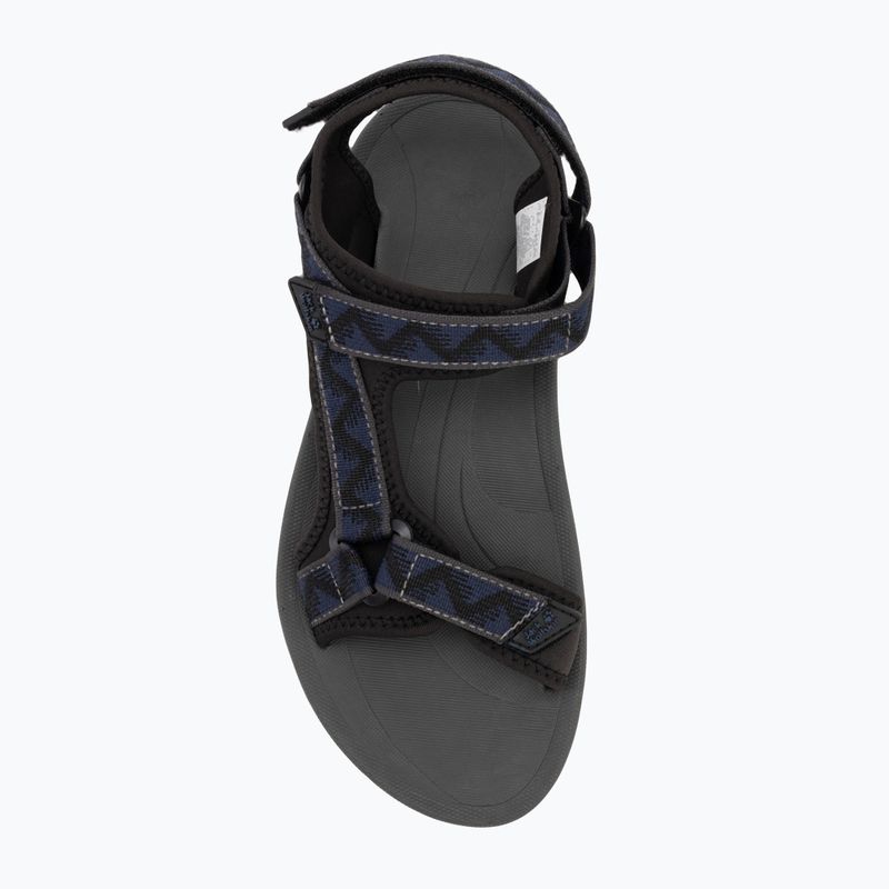 Jack Wolfskin sandali da uomo Wave Breaker nero blu notte 5