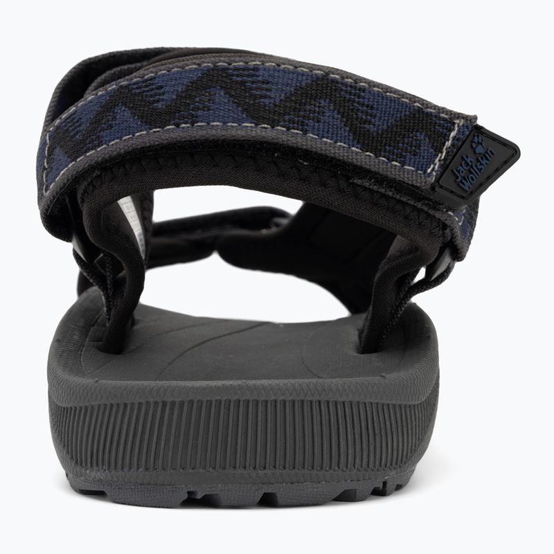Jack Wolfskin sandali da uomo Wave Breaker nero blu notte 6