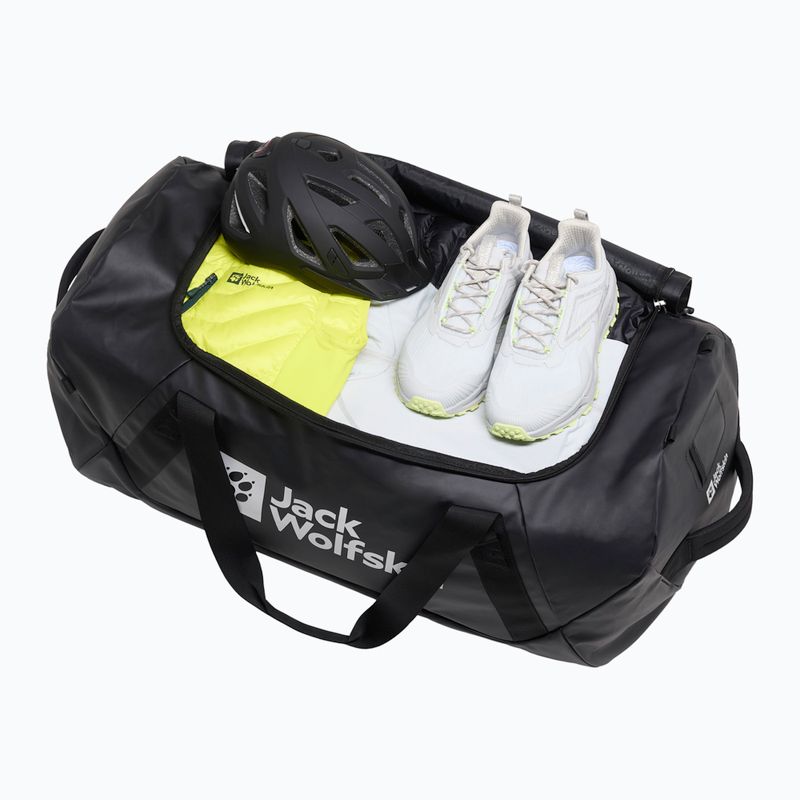 Jack Wolfskin Expdn Duffle 100 l borsa da viaggio nera 6