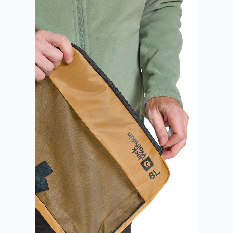 Jack Wolfskin Compression Cube 8 l, organizzatore da viaggio in caramello salato 10