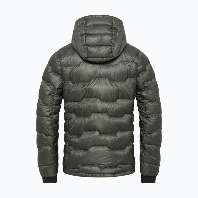 Jack Wolfskin Uomo Alpspitze Down Hoody verde ardesia 8
