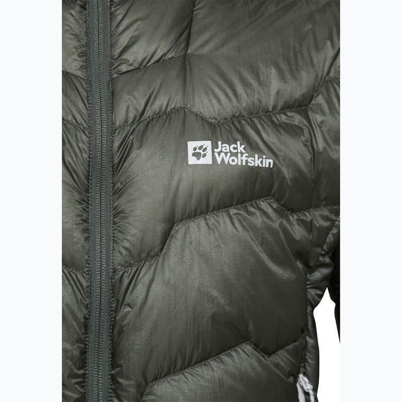 Jack Wolfskin Uomo Alpspitze Down Hoody verde ardesia 9