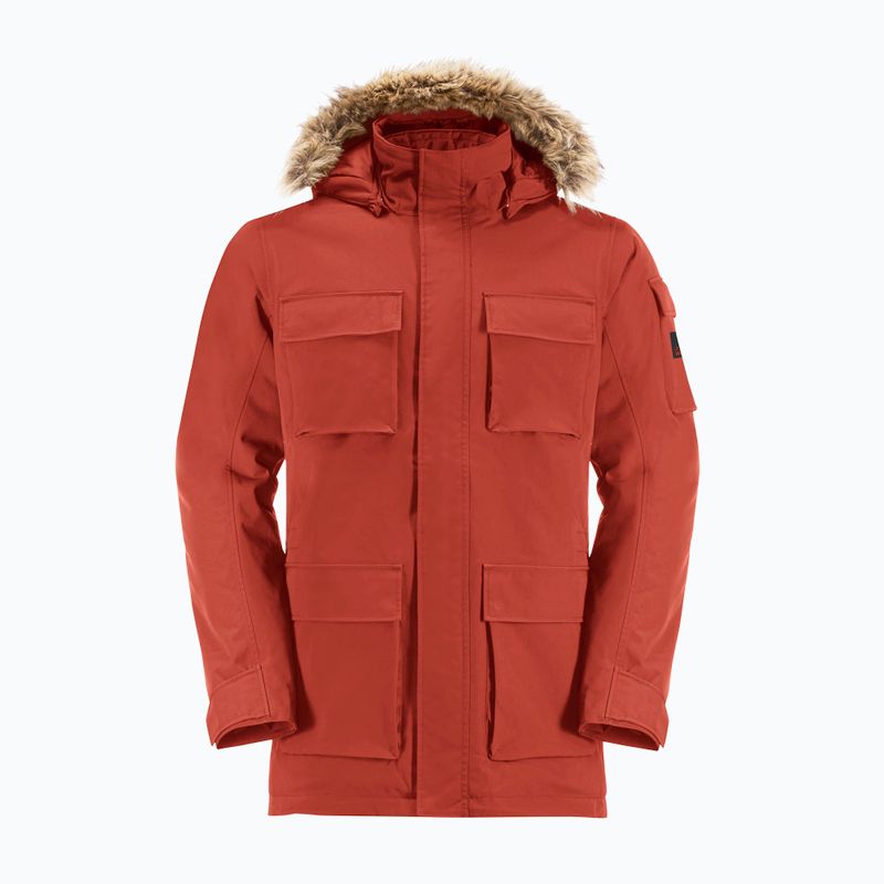 Piumino Jack Wolfskin da uomo Glacier Canyon Parka ruggine intenso 7