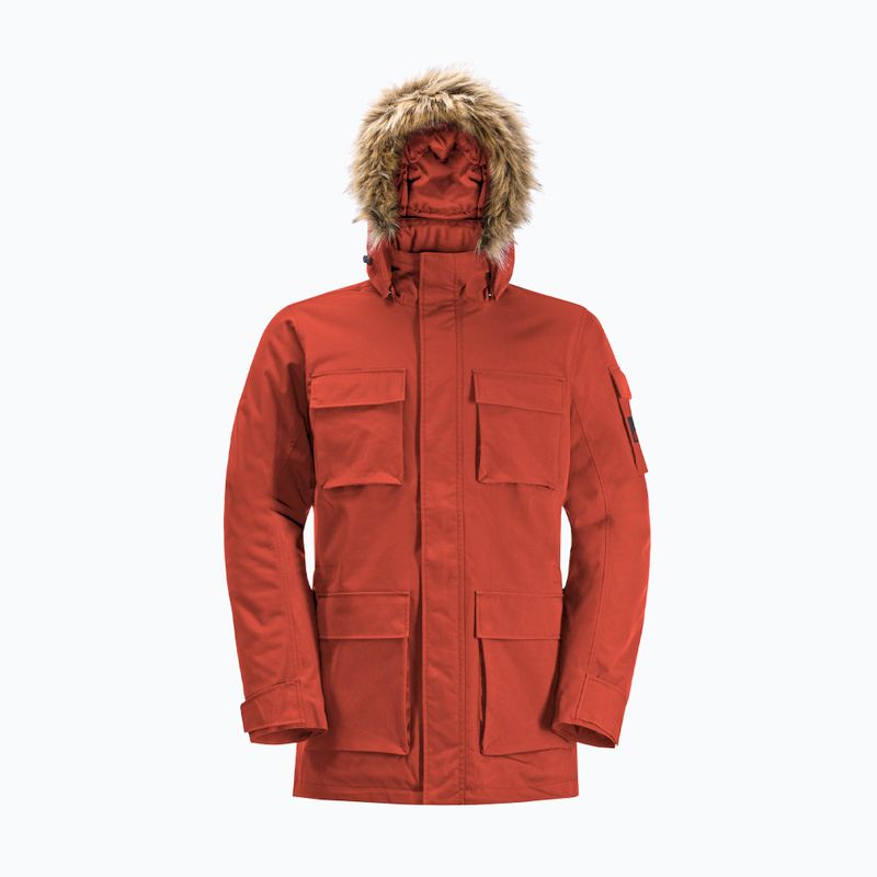 Piumino Jack Wolfskin da uomo Glacier Canyon Parka ruggine intenso 8