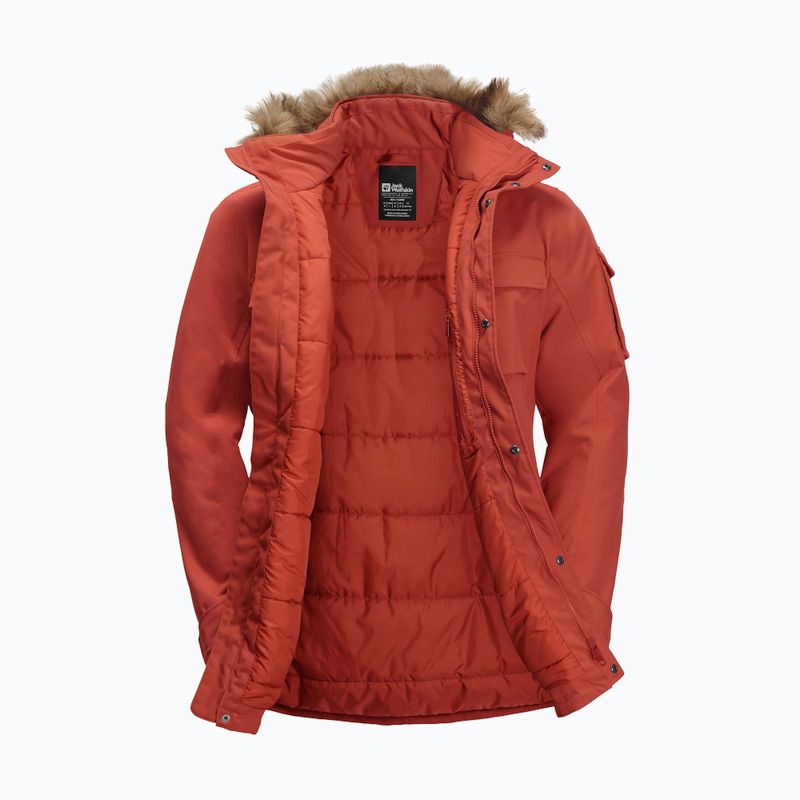 Piumino Jack Wolfskin da uomo Glacier Canyon Parka ruggine intenso 9
