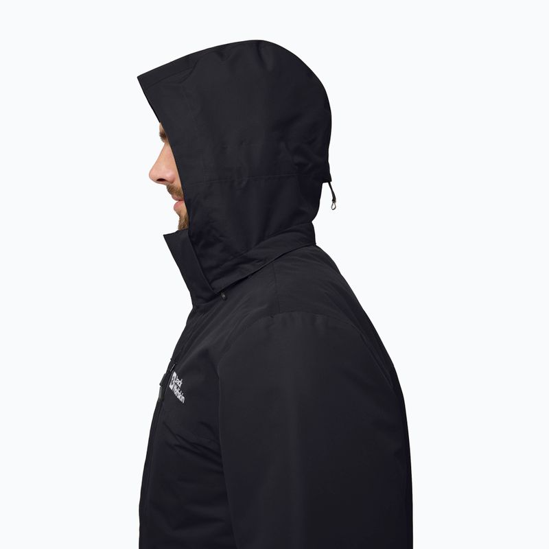 Giacca 3in1 da uomo Jack Wolfskin Jasper 3In1 nera 6