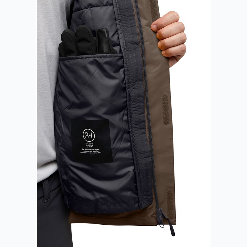 Jack Wolfskin giacca Jasper 3In1 da uomo caffè freddo 14