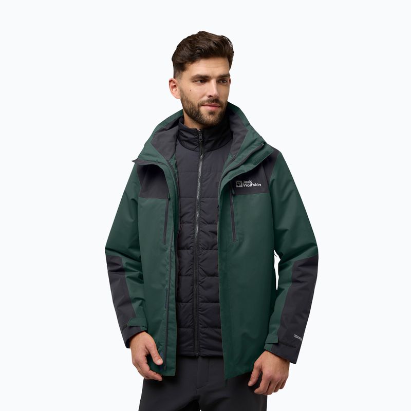 Jack Wolfskin giacca Jasper 3In1 uomo nero oliva 2