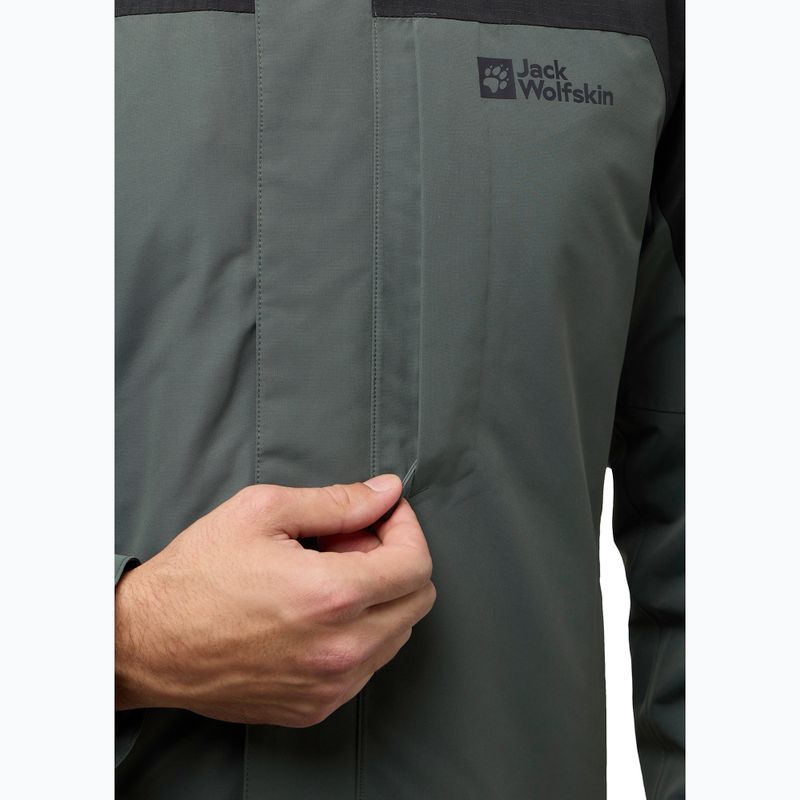 Giacca Jack Wolfskin 3In1 da uomo Romberg verde ardesia 8