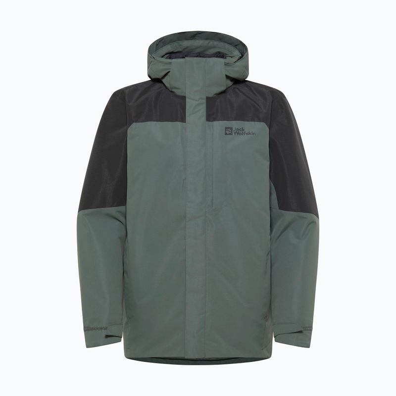 Giacca Jack Wolfskin 3In1 da uomo Romberg verde ardesia 17