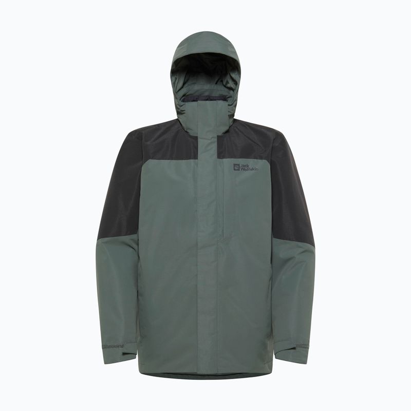 Giacca Jack Wolfskin 3In1 da uomo Romberg verde ardesia 18