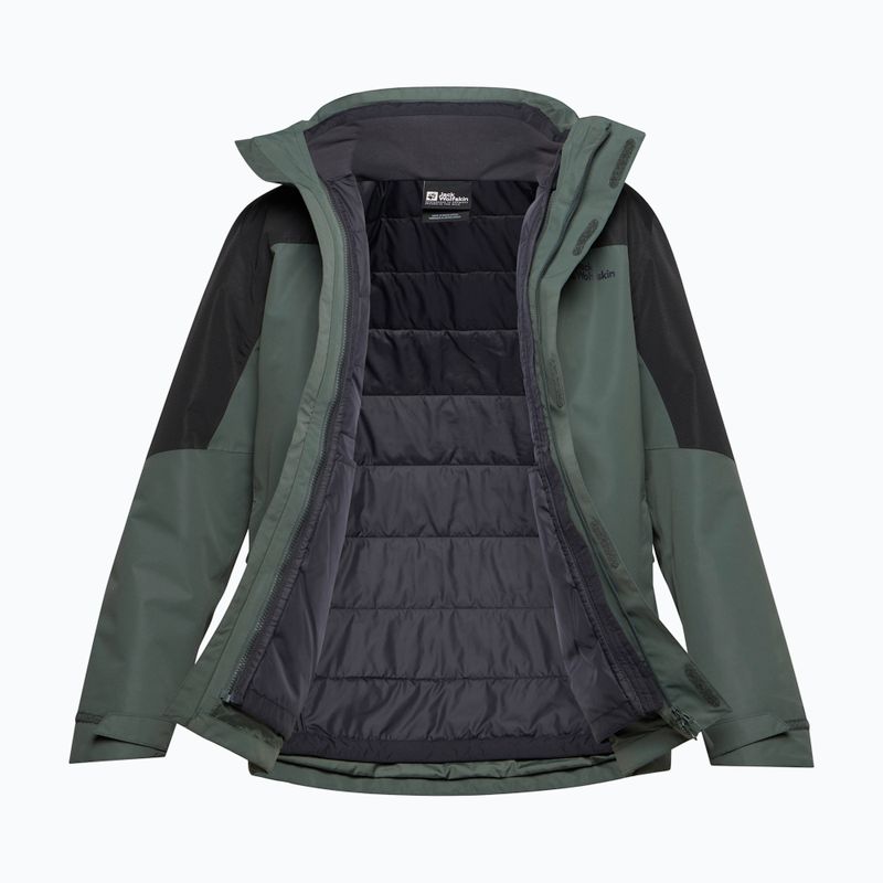 Giacca Jack Wolfskin 3In1 da uomo Romberg verde ardesia 20