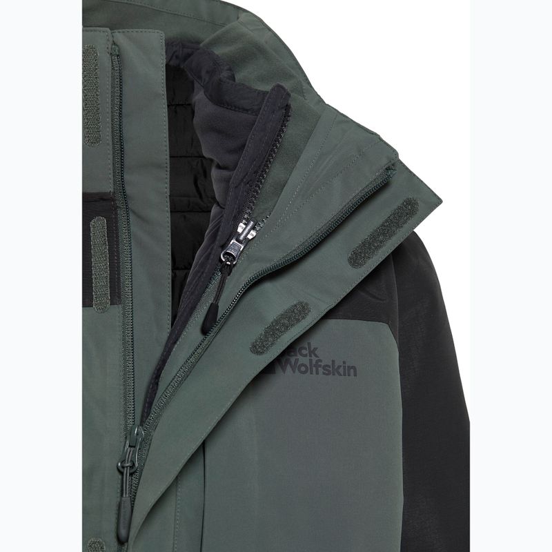 Giacca Jack Wolfskin 3In1 da uomo Romberg verde ardesia 22