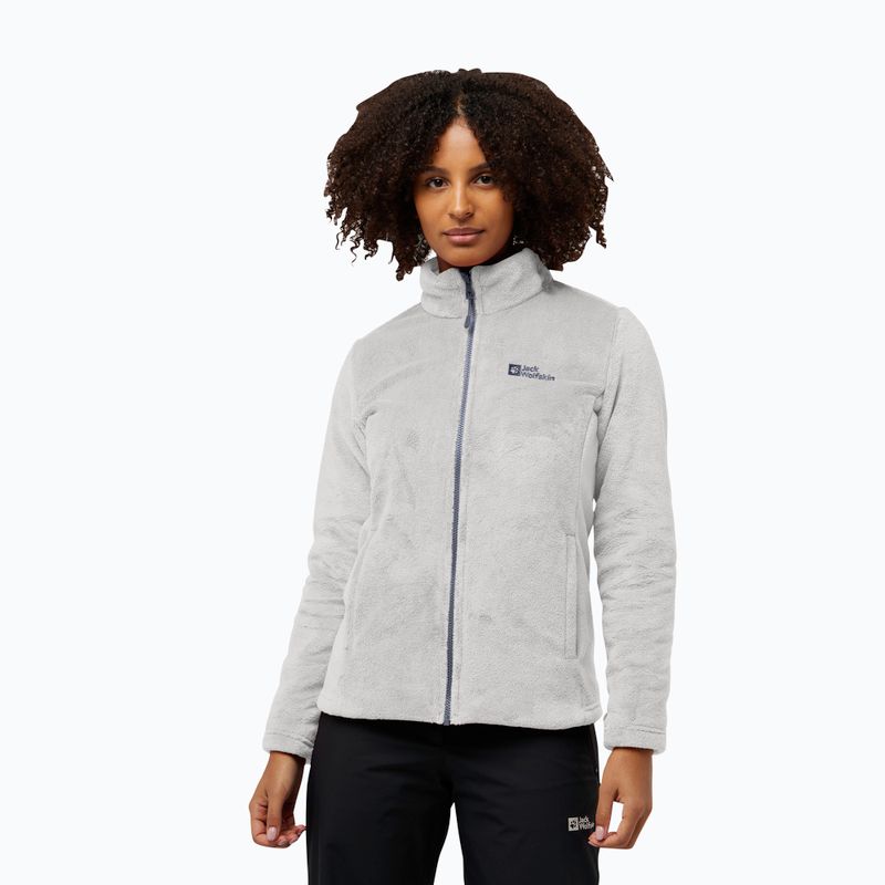 Felpa in pile Jack Wolfskin 3In1 da donna Rotwand grafite 4