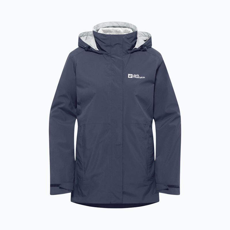 Felpa in pile Jack Wolfskin 3In1 da donna Rotwand grafite 11