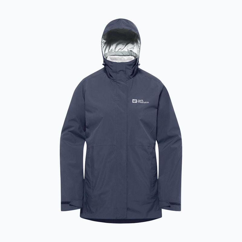 Felpa in pile Jack Wolfskin 3In1 da donna Rotwand grafite 13