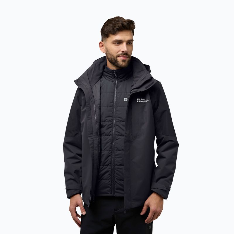 Giacca 3in1 da uomo Jack Wolfskin Romberg 3In1 phantom