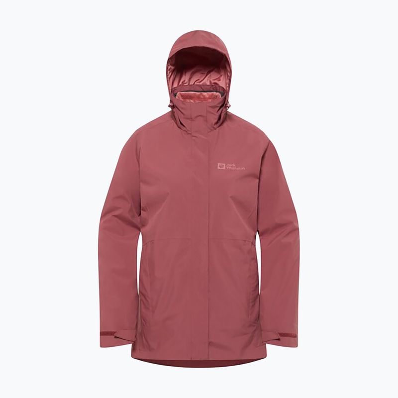 Jack Wolfskin donna Rotwand 3In1 felpa in pile rosso ocra 13