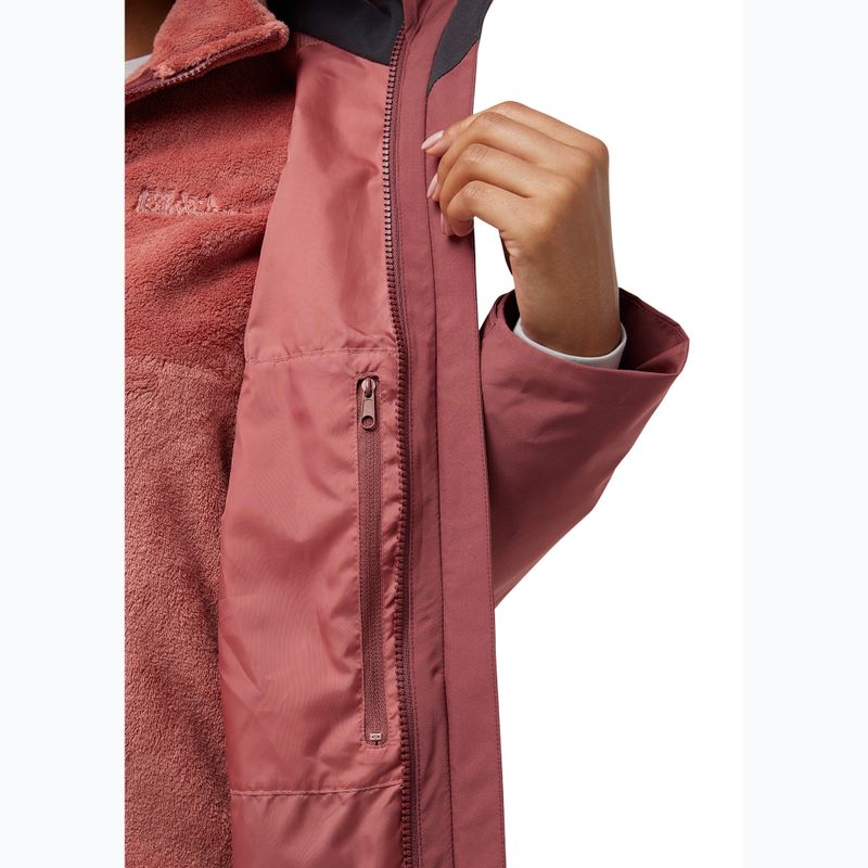 Jack Wolfskin donna Rotwand 3In1 felpa in pile rosso ocra 11
