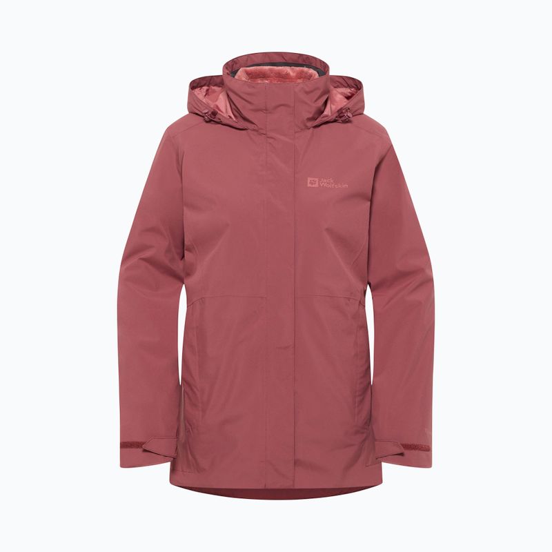 Jack Wolfskin donna Rotwand 3In1 felpa in pile rosso ocra 12