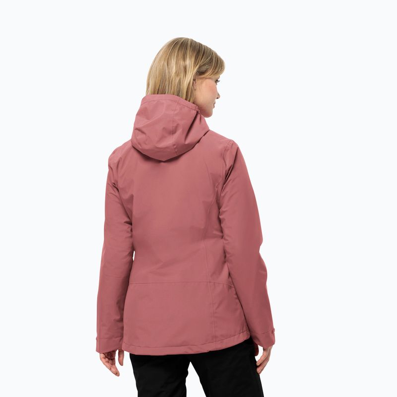 Jack Wolfskin giacca Moonrise 3In1 donna rosso ocra 2