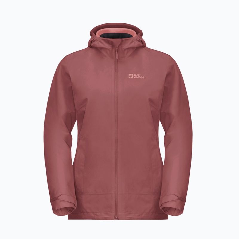 Jack Wolfskin giacca Moonrise 3In1 donna rosso ocra 8