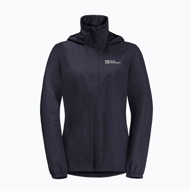 Jack Wolfskin Stormy Point 2L, giacca da pioggia da donna, grafite 7
