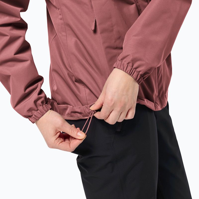 Jack Wolfskin Stormy Point 2L giacca da pioggia da donna rosso ocra 6