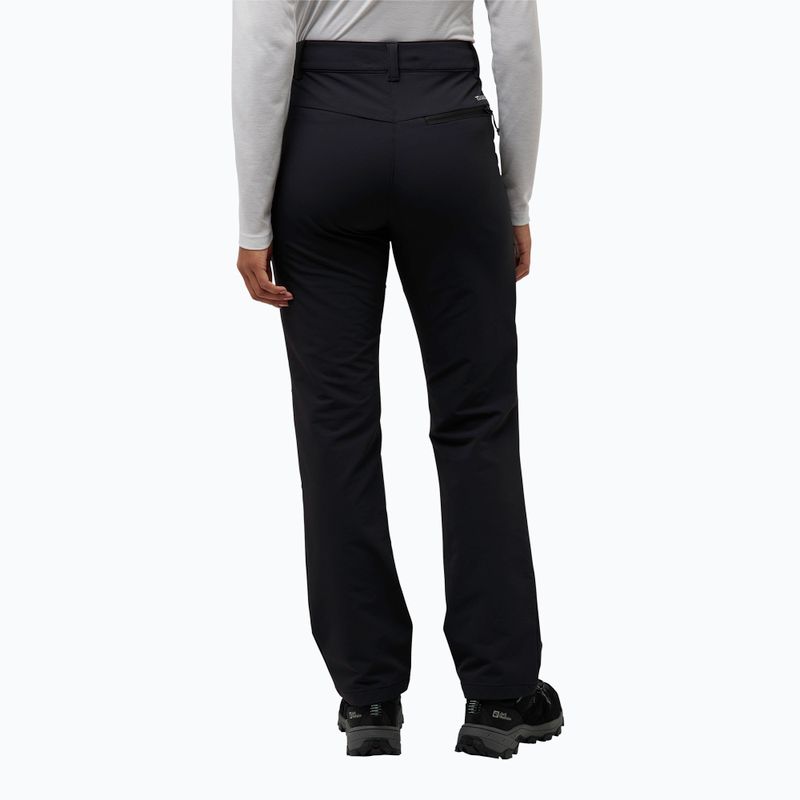 Pantaloni softshell da donna Jack Wolfskin Activate Thermic neri 2