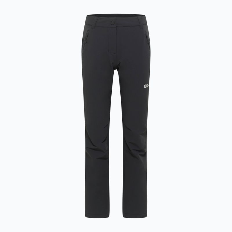 Pantaloni softshell da donna Jack Wolfskin Activate Thermic neri 6
