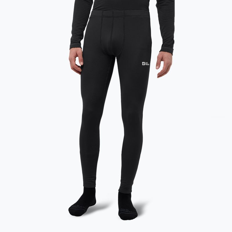 Pantaloni termici Jack Wolfskin Infinite Warm da uomo, nero