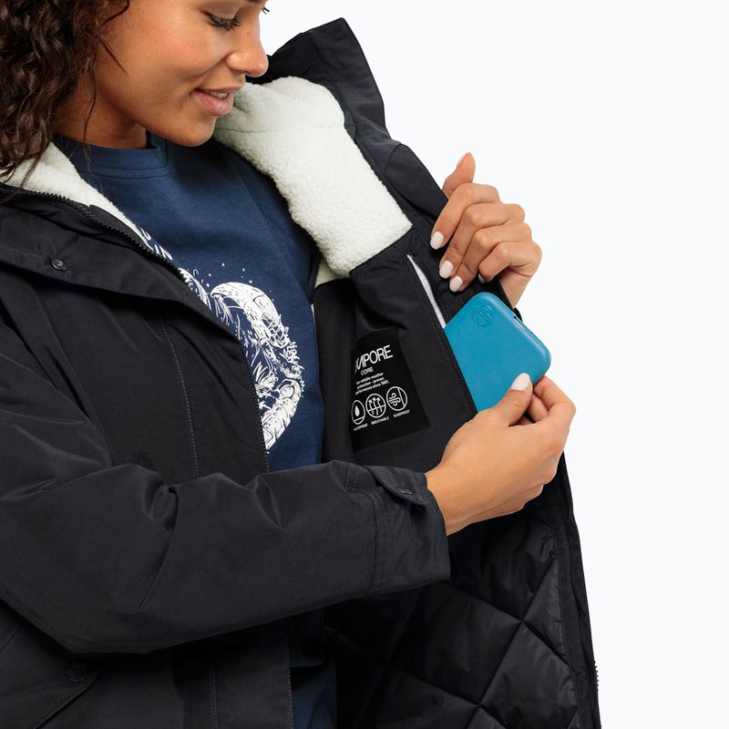 Jack Wolfskin giacca invernale da donna Talforst Parka nero 4