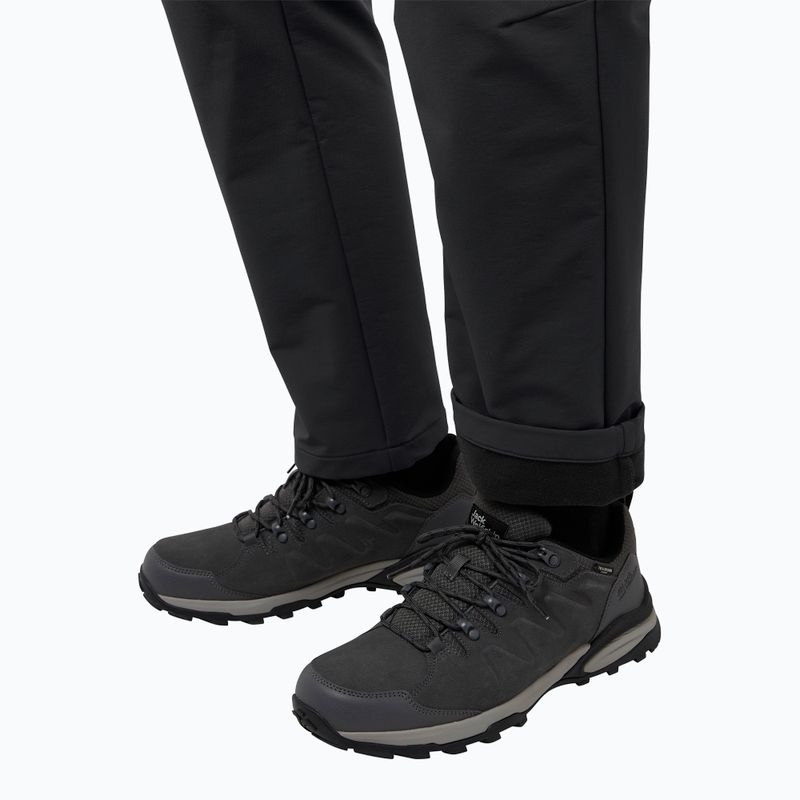 Pantaloni softshell da uomo Jack Wolfskin Activate Thermic neri 5