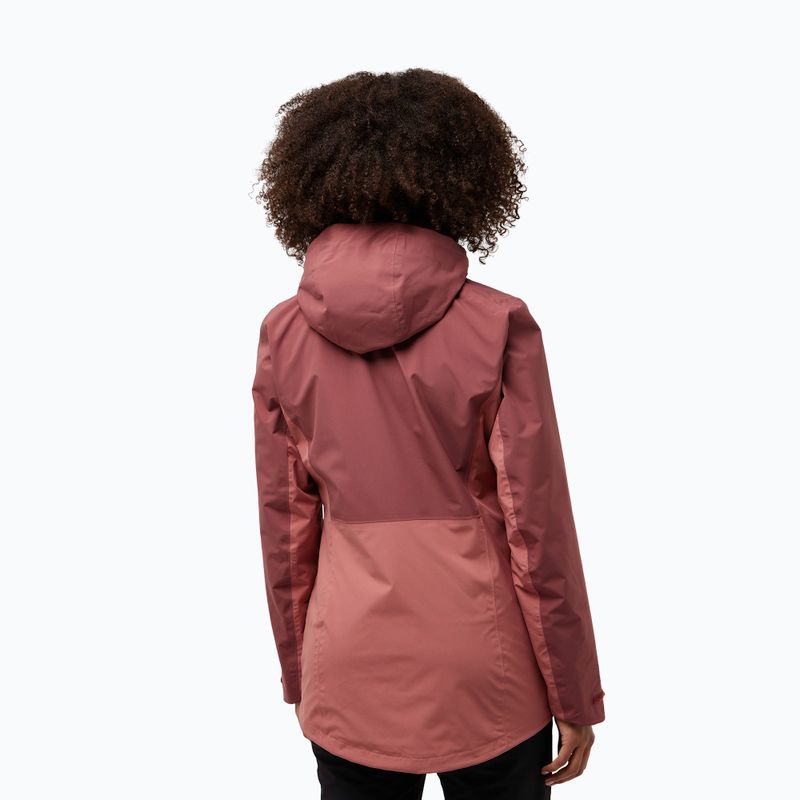 Jack Wolfskin giacca 3 in 1 da donna Hunberg rosso minerale 2